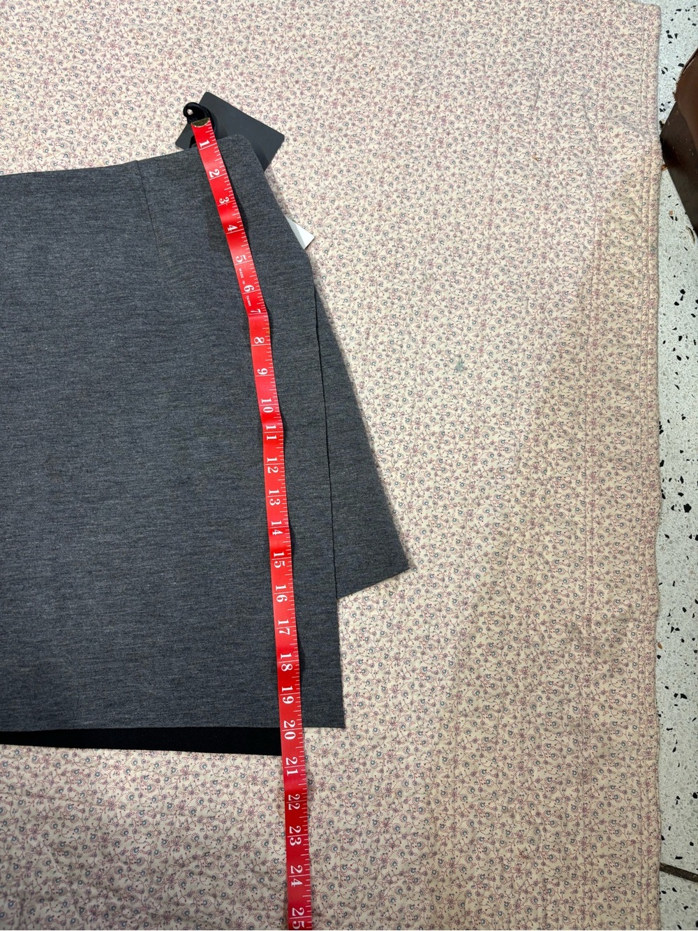 Trouve Grey Mini Skirt with Side Slit - Picture 8 of 8